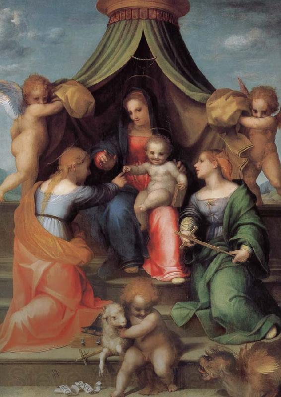 Andrea del Sarto Salin-day Saints mysterious marriage Norge oil painting art
